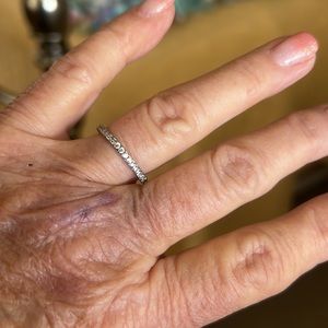 New 925 Silver Stackable Eternity Ring